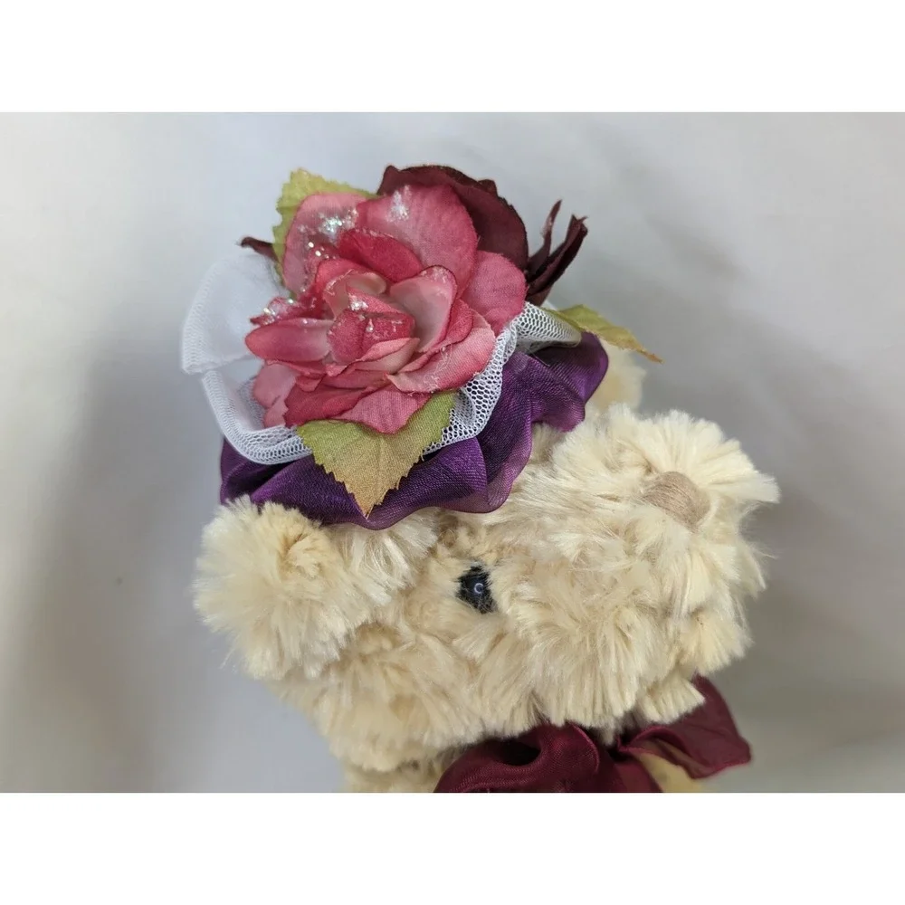 Delton Tan Bear‎ Plush 9 Inch Floral Hat Craft Stuffed Animal Toy